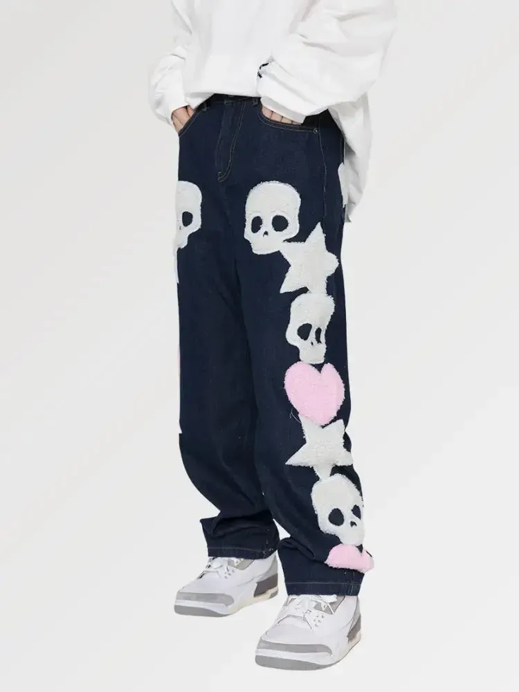 Japon style daddy Jack jean streetwear homme coupe ample