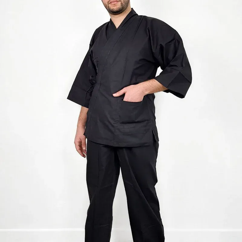 Japon style Samue Homme vêtement japonais coton