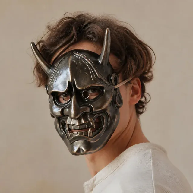 Esprit du Japon masque hannya japonais cornes