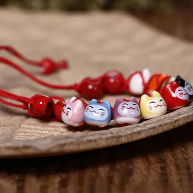 Japon style bracelet chat Maneki Neko porte-bonheur