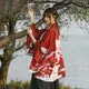 Esprit du Japon veste haori Warui Kitsune renard cerisier