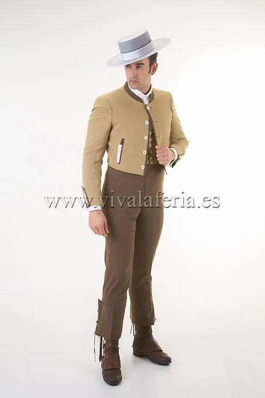 Viva La Feria costume campero beige tostado lycra