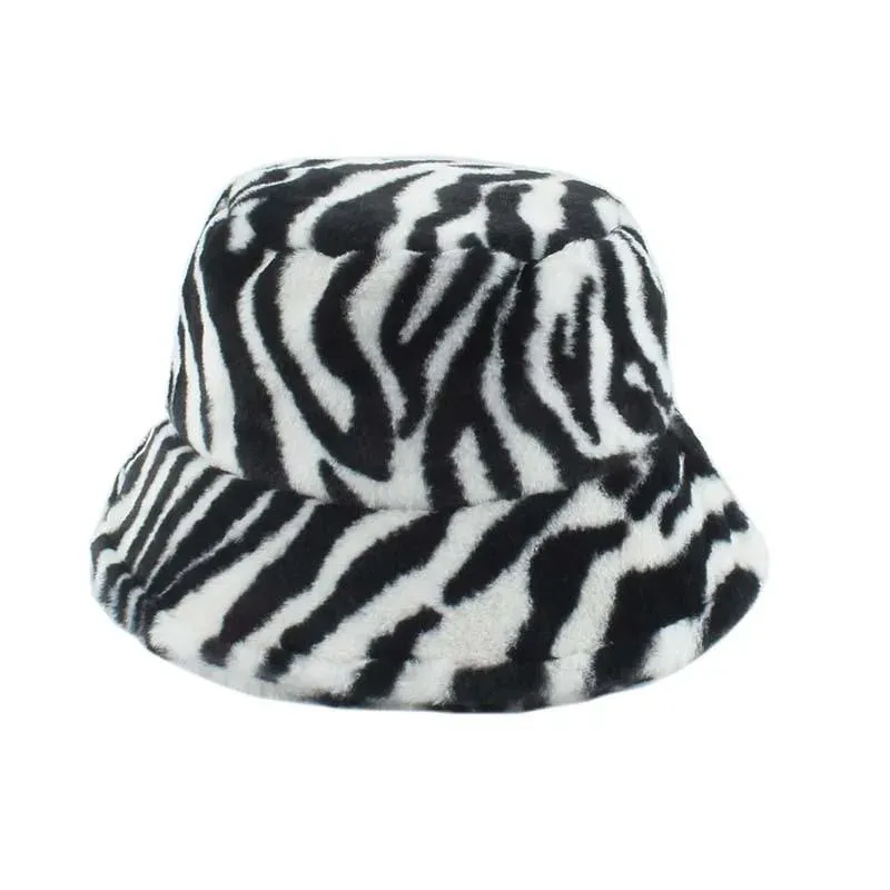 Japon style Wool Zebra bob streetwear laine zébré