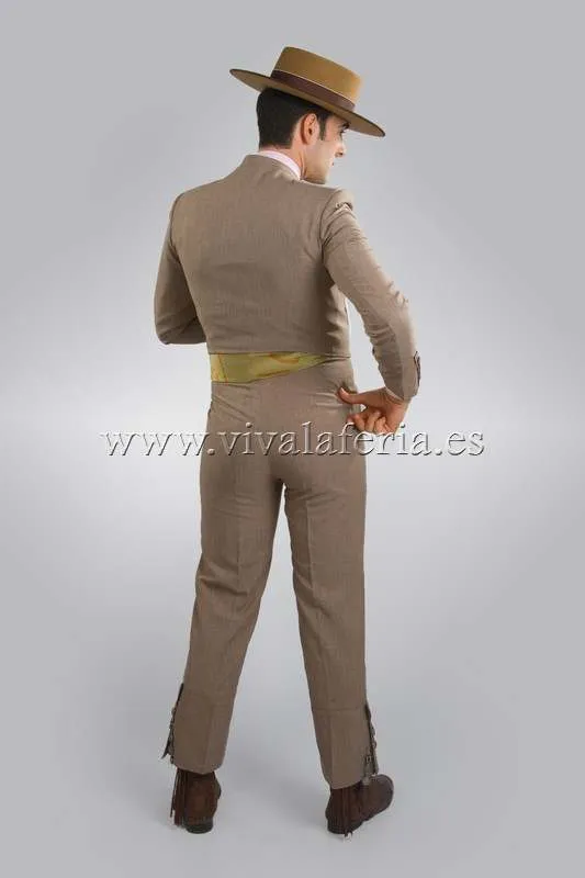 Viva La Feria Sevilla costume campero beige alpaga