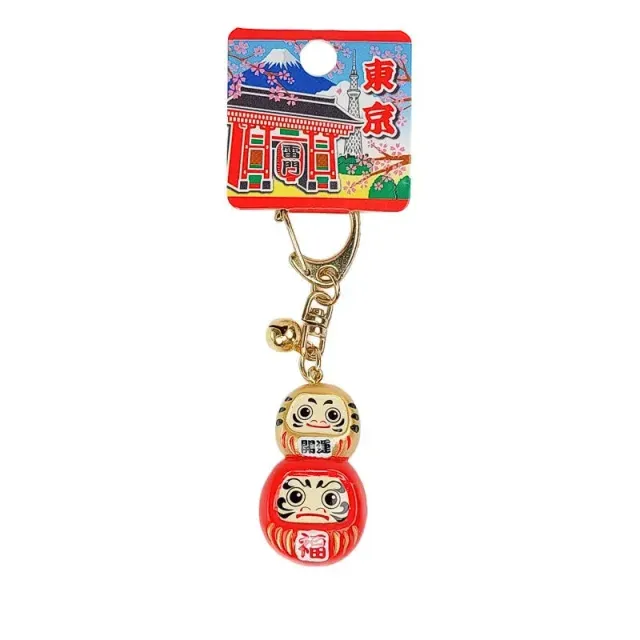 Japon style Daruma porte-clés japonais porte-bonheur