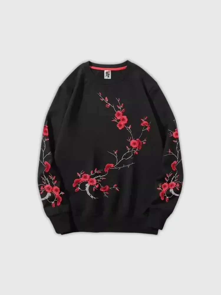 Japon style Sweat Kushino femme brodé traditionnel