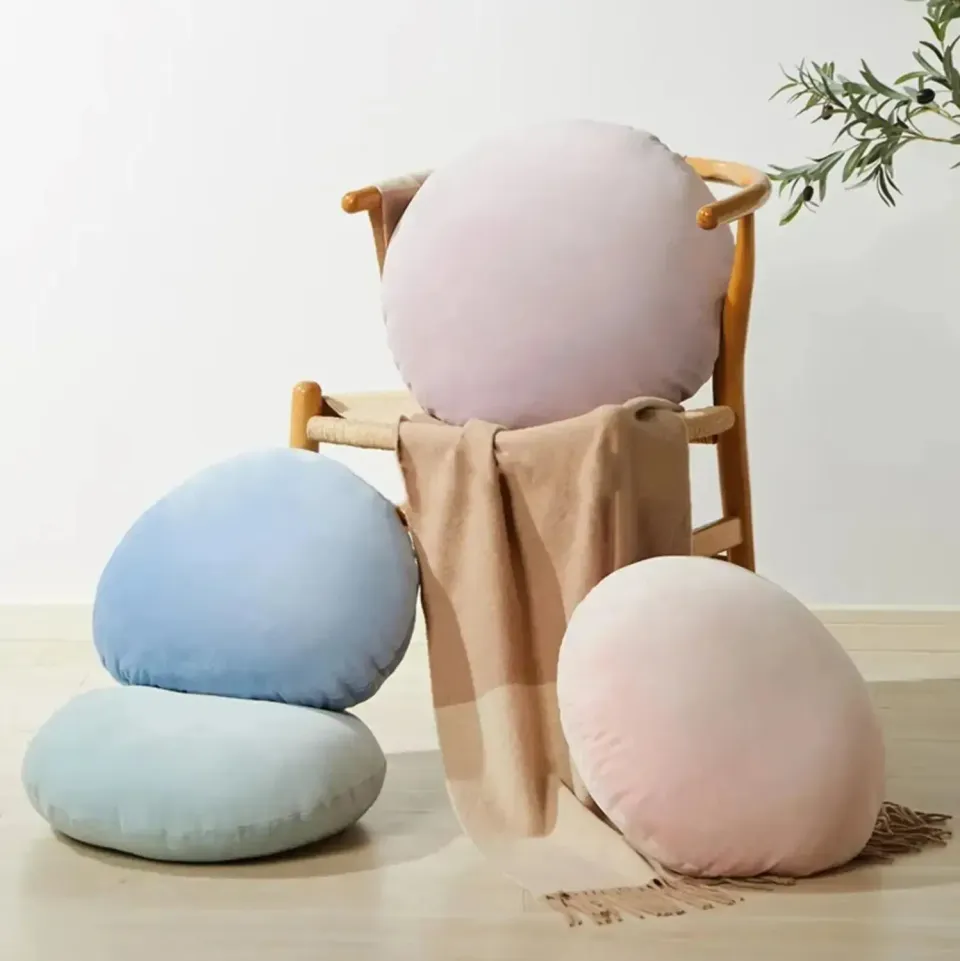 Japon style Coussin Japonais En Velours ‘nishio’ coussin rond