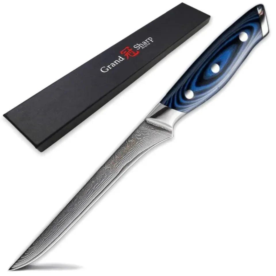 Japon style Tomamu couteau damas chef lame multicouche