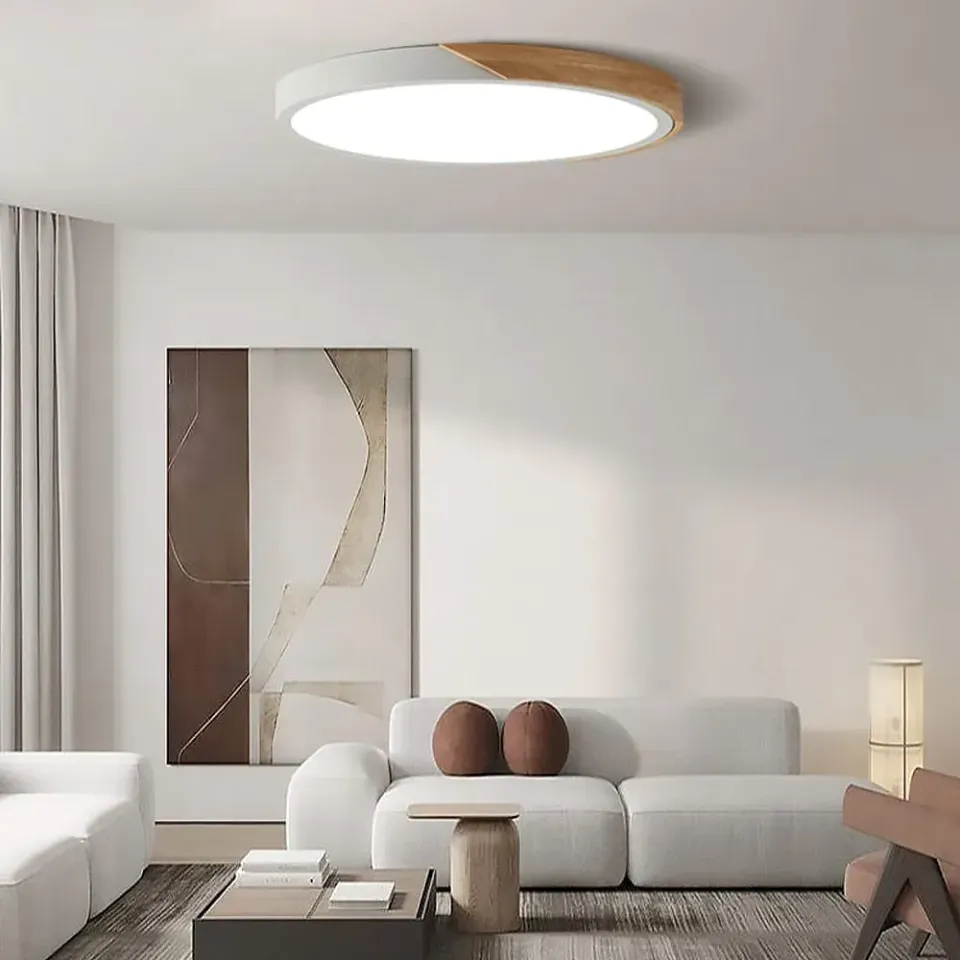 Japon style Plafonnier Bois Design luminaire bois