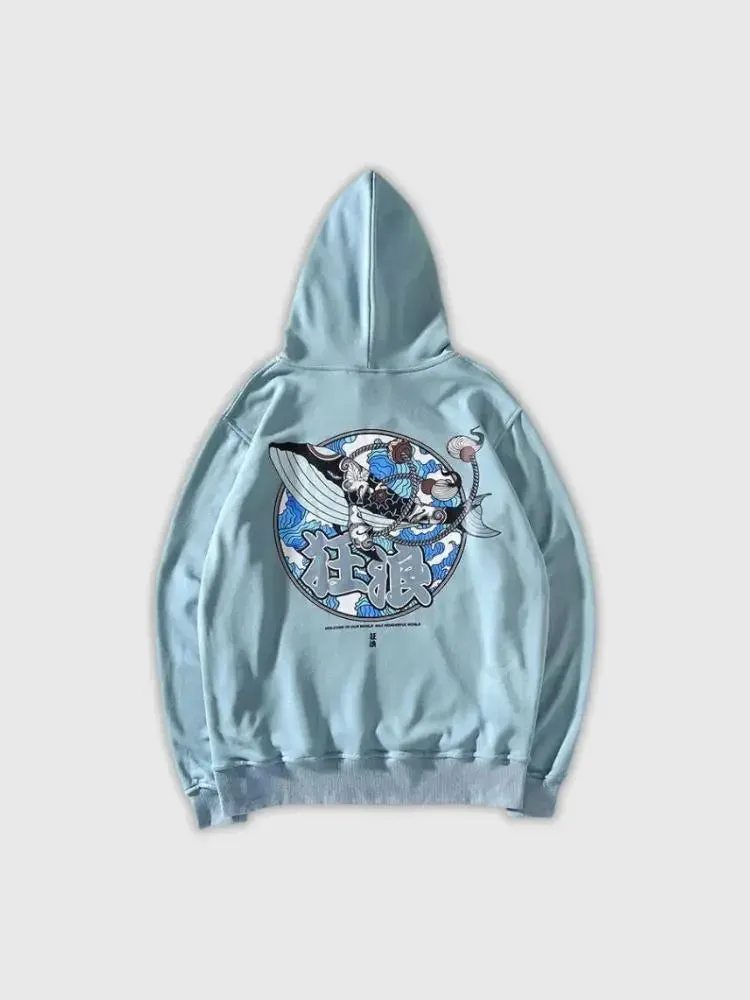 Japon style Hoodie Imprimé Japonais ‘chokiya’ sweatshirt