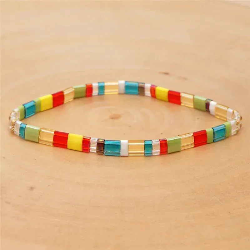 Japon style bracelet Miyuki Tila artisanal