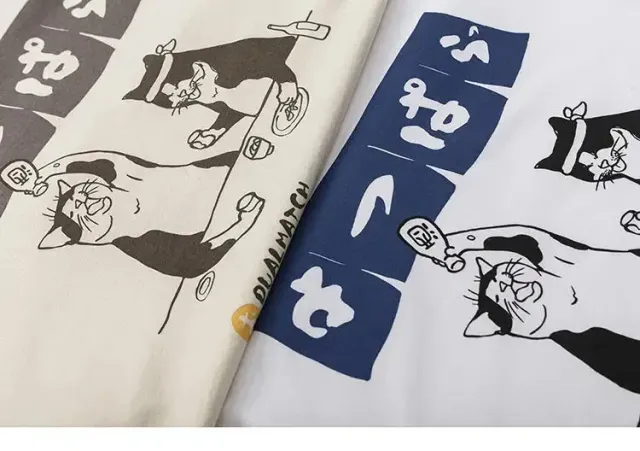Japon style ninomiya tee shirt motif grues
