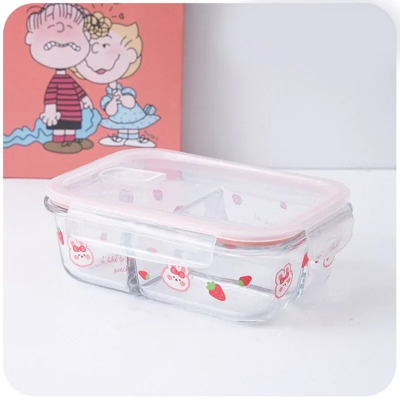 Japon style Boîte à Bento en Verre boîte repas