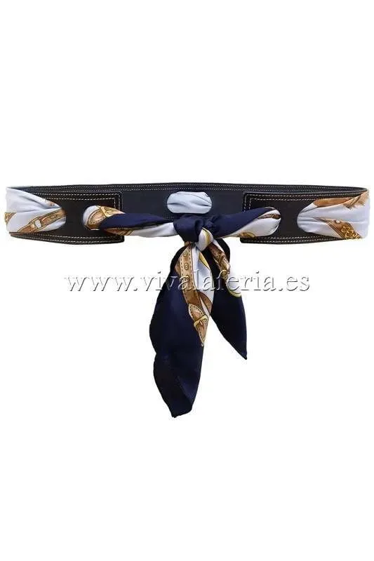 Viva La Feria Moda Flamenca ceinture cuir foulard italien