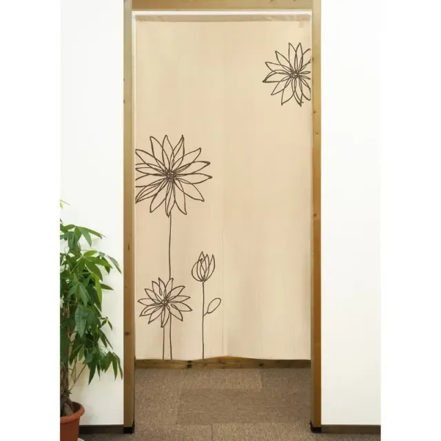 Japon style Noren Fleur rideau japonais floral