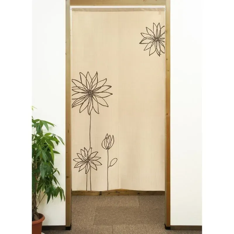Japon style Noren Fleur rideau japonais floral