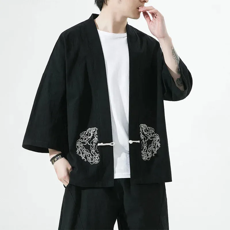 Japon style veste kimono homme ample