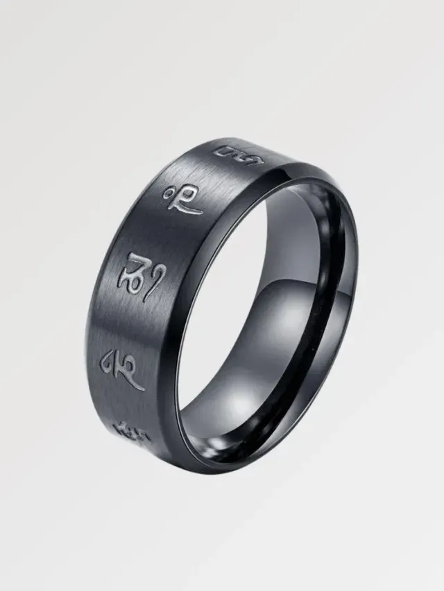 Japon style Bague Motif Japonais ‘mantra’ bague japonaise
