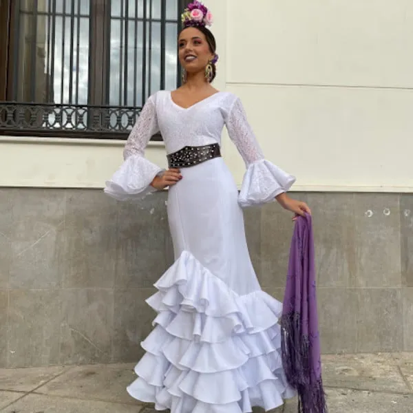 VIVA LA FERIA Tarantos jupe flamenca femme