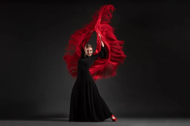 VIVA LA FERIA Juana châle flamenco 140 cm