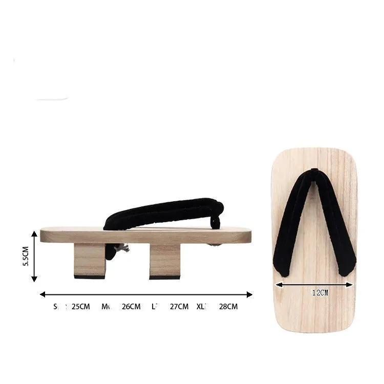 Esprit du Japon geta japonaise bois deux dents