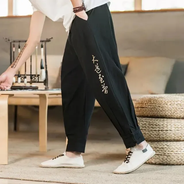 Japon style pantalon style japonais coupe ample