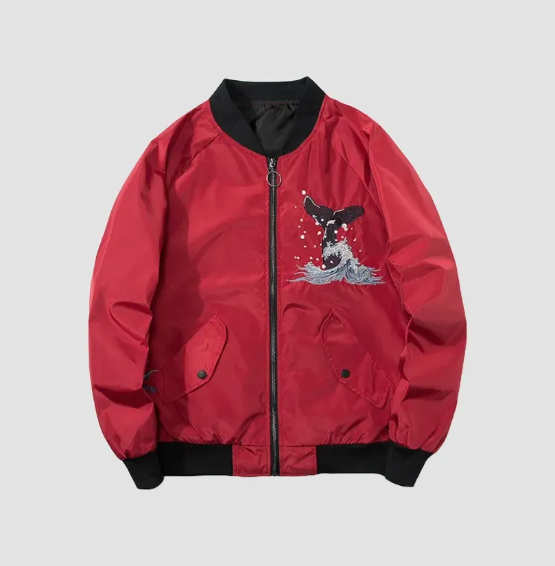 Japon Style Sukajan Veste Brodée Style Japonais