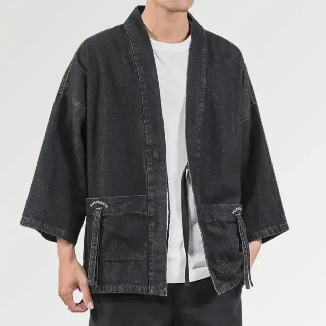 Japon style Denim Kimono Jacket ‘kazuko’ veste kimono
