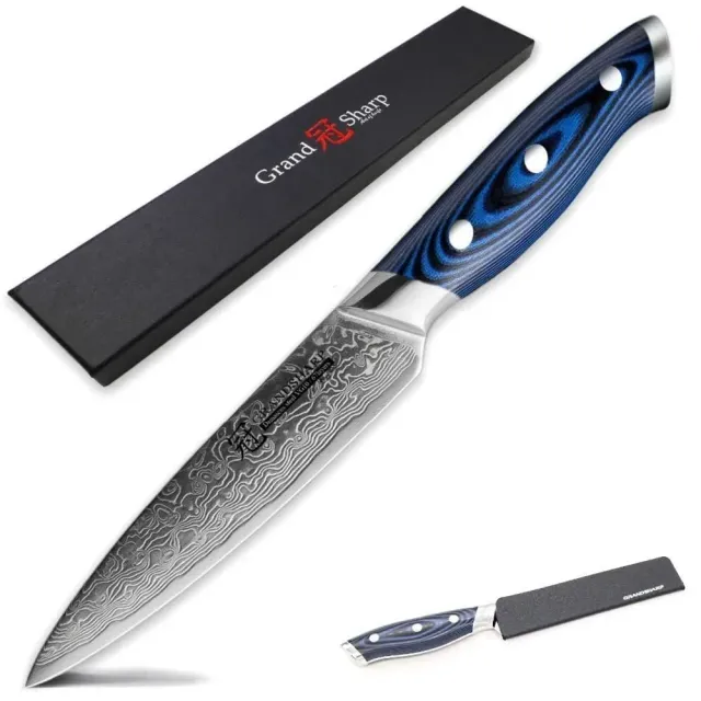 Japon style Oyama couteau japonais acier Damas 12 cm