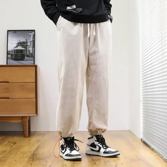 Japon style Rioto Pantalon En Velours Côtelé