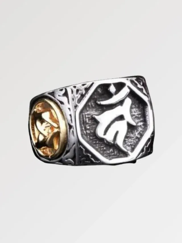 Japon style Hokuto bague symbolique