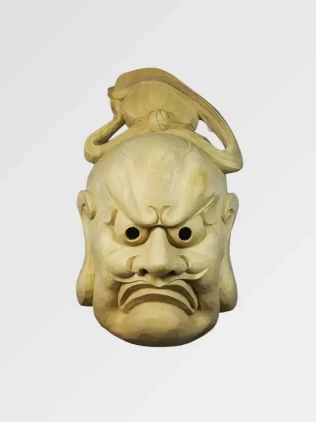 Japon Style Komori Masque Théâtre Japonais Artisanal