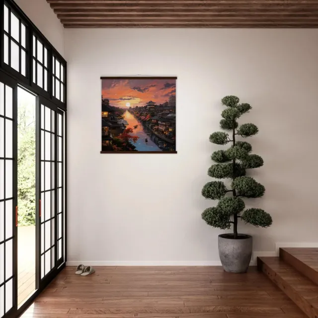Japon style Oshotsu tableau mural toile