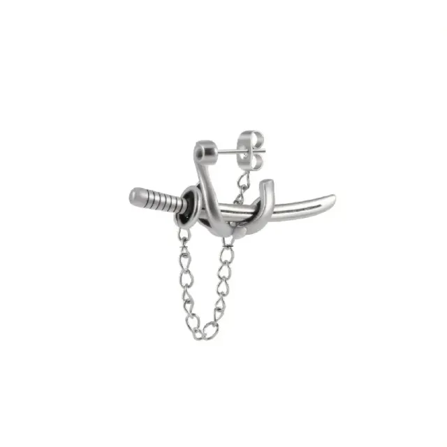 Japon style boucle d’oreille japonaise homme tradition