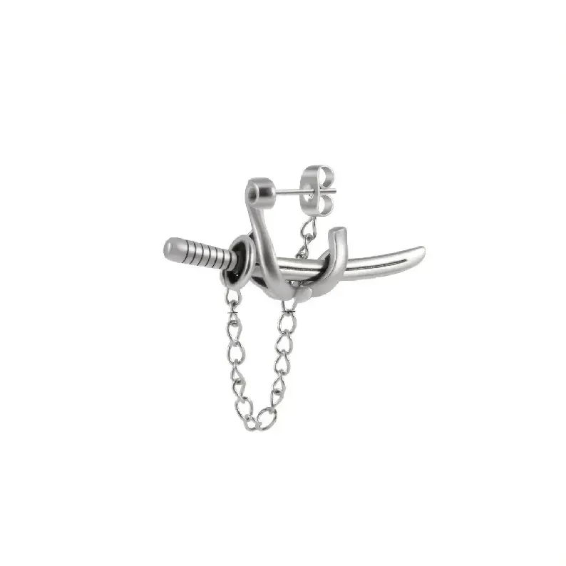 Japon style boucle d’oreille japonaise homme tradition