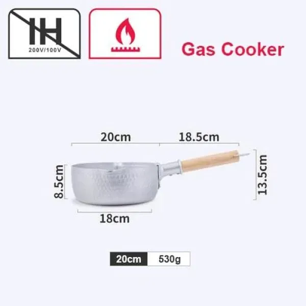 Japon style Saucepan Kushiro casserole japonaise en aluminium