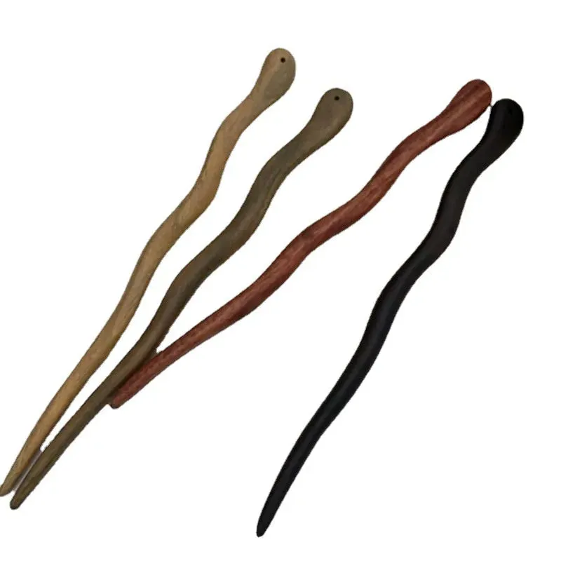 Esprit du Japon bâton cheveux bois kanzashi