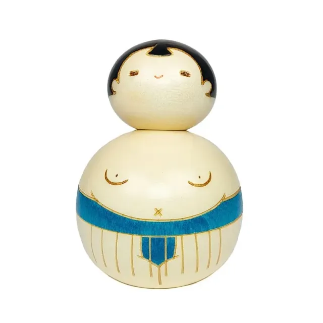 Japon style Kokeshi Sumo poupée japonaise artisanale