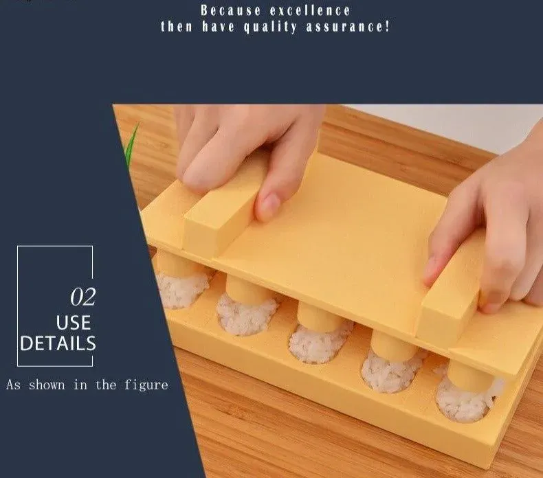 Japon style Nigiri Mold Pack moule à sushi 8 nigiris plastique