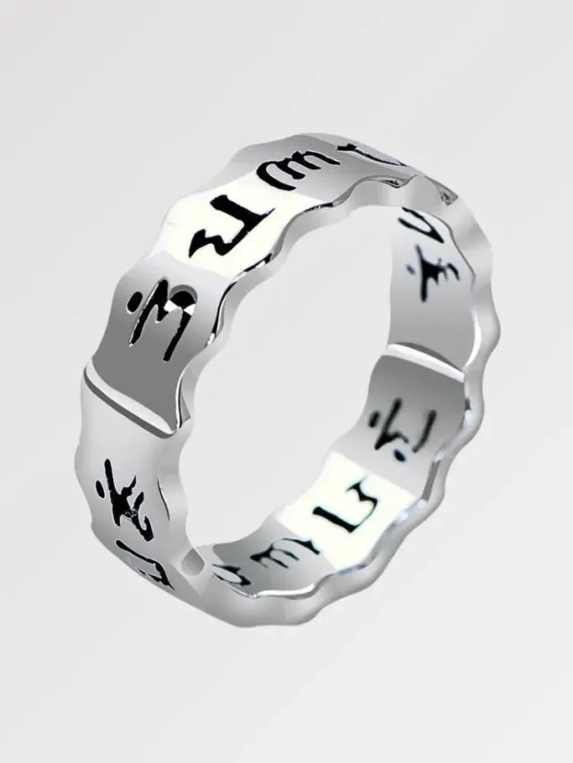 Japon style Yuko bague argent hiragana