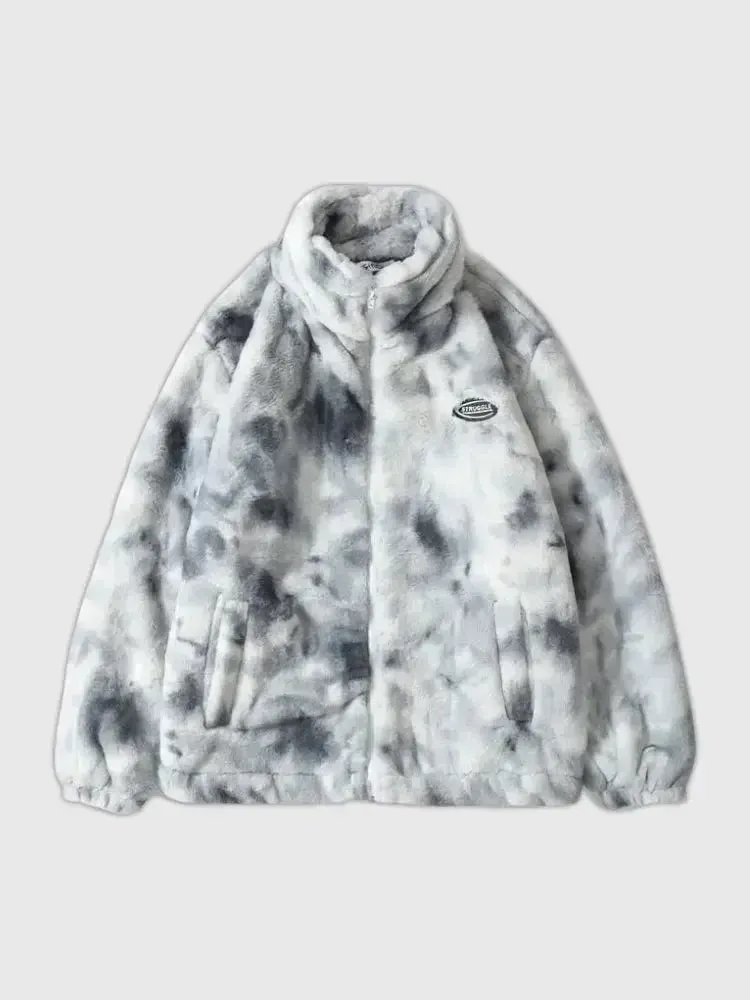 Japon style Harajuku Tie Dye polaire