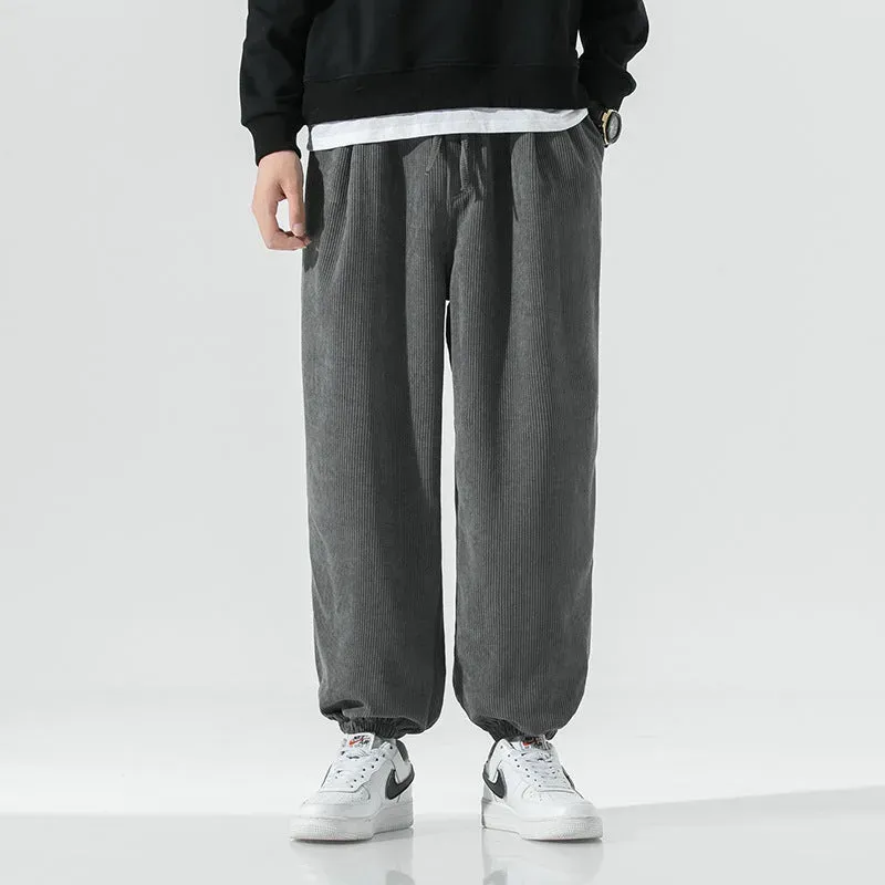 Japon style Karin pantalon en velours côtelé
