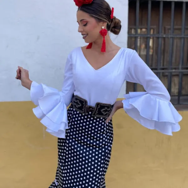 VIVA LA FERIA Alcalá blouse flamenca femme