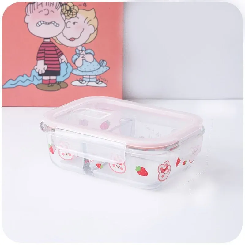 Japon style Boîte à Bento en Verre boîte repas