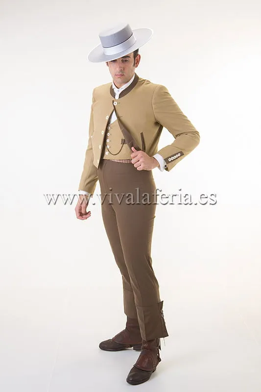 Viva La Feria costume campero beige tostado lycra