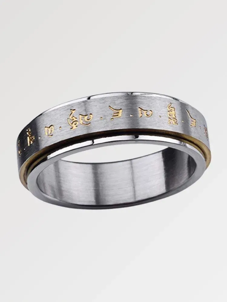 Japon style Bague Mantra gaifu Okoni bijou