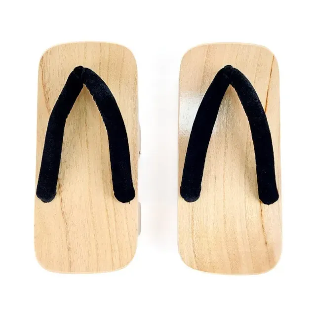 Japon style Geta Japonaises sandales bois verni unisexe