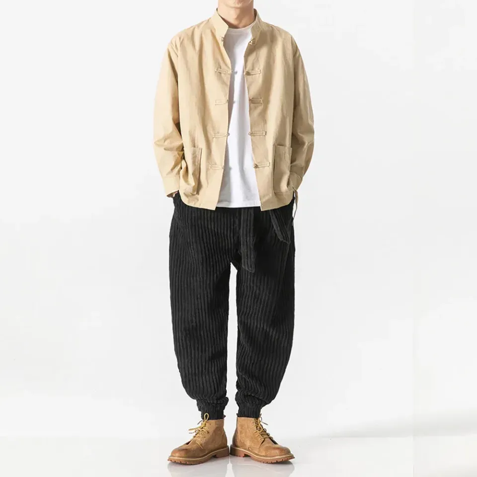 Japon style Keisuke pantalon velours côtelé