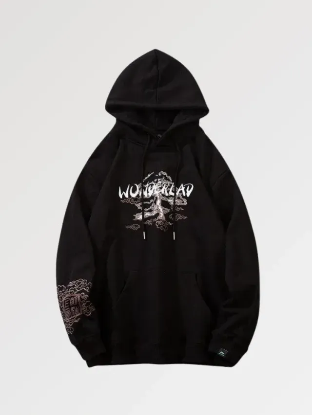 Japon style Misawa sweat motif japonais temple sakura