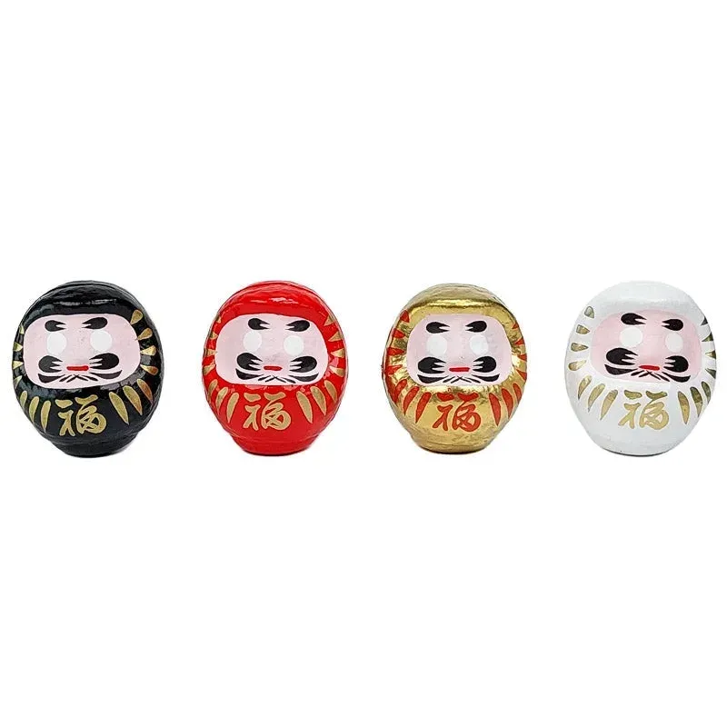 Japon style Lot 4 Daruma Japonais figurines porte-bonheur